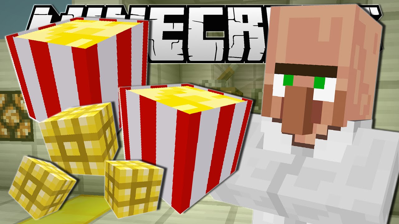 ⁣Minecraft | MOVIE NIGHT SNACKS!! (Popcorn Machine) | Custom Command