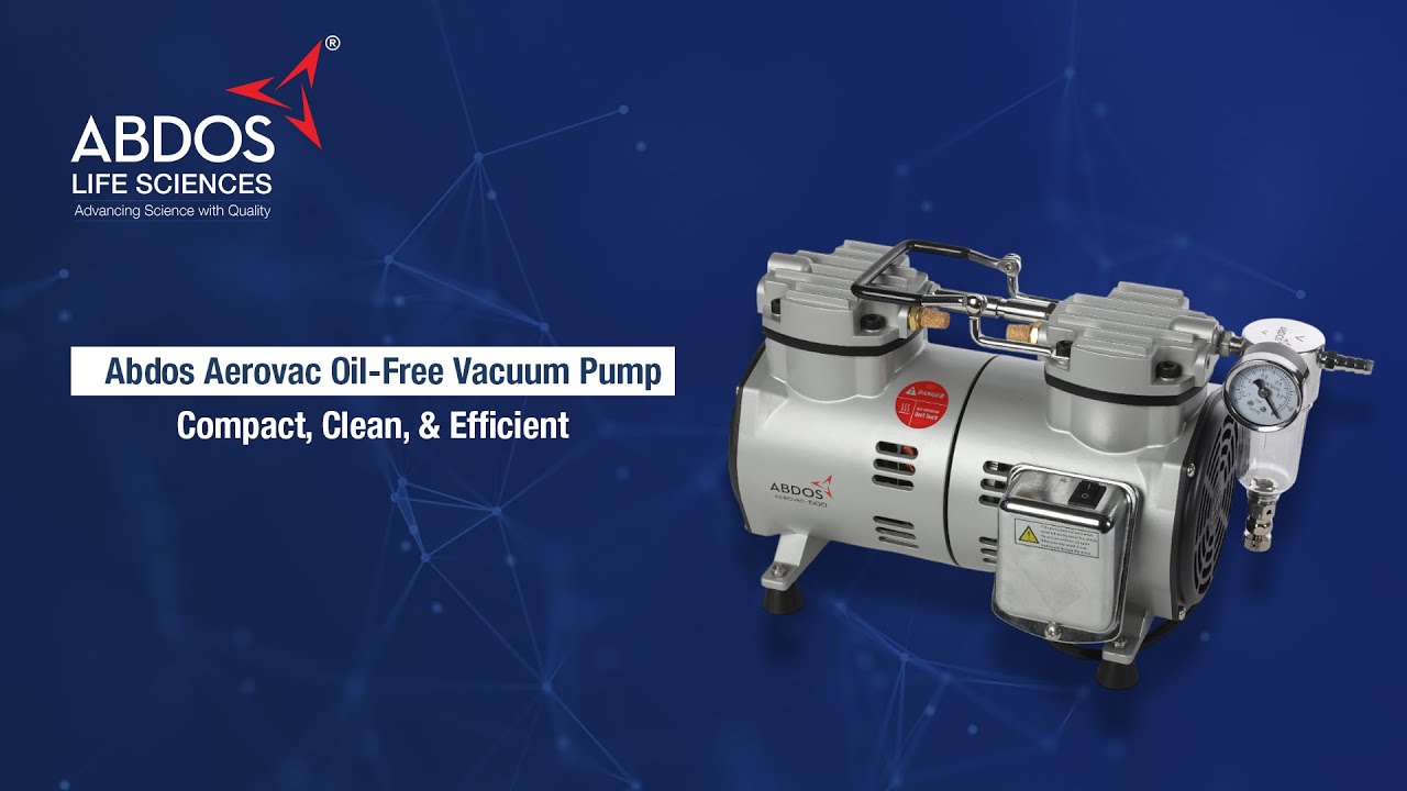 Aerovac - Oil Free Vacuum Pump by Abdos Life Sciences ! - YouTube