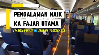 Pengalaman Naik KA Fajar Utama Solo | Stasiun Bekasi ke Stasiun Yogyakarta #KAI