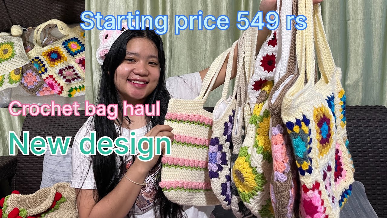 Crochet bags haul/🎒new design bags/starting price 549rs #crochet