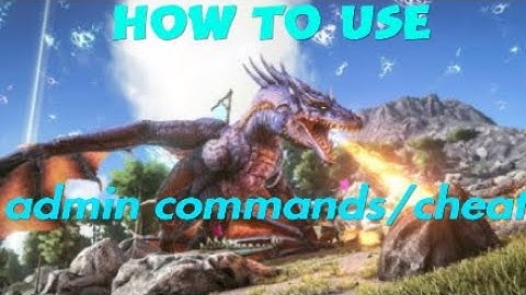 How to use admin commands/cheats in ark PS4