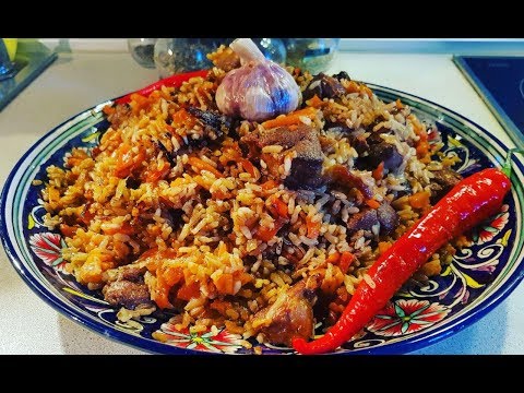 Плов приготовленный на электроплите