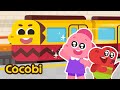 Choo Choo Train Safety Tips😁 Songs for Kids | Cocobi