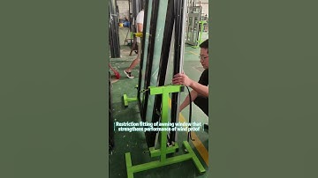 Restriction fitting of awning window that strengthens performance of wind proof