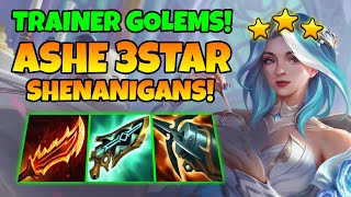 Trainer Golem Gambit into Ashe 3* TFT SET 15