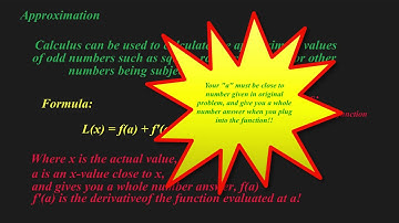[Calculus][Cal I]-Linear Approximation-Concept Video