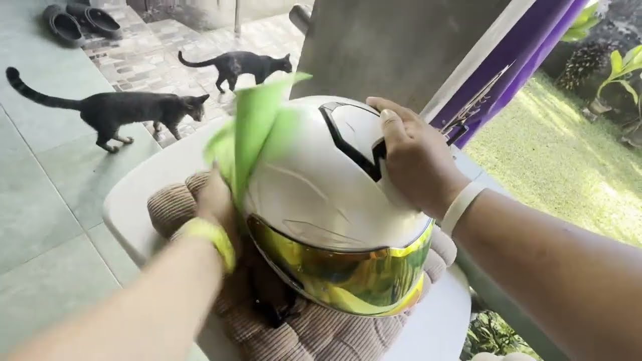 POV: Cleaning Motorcycle Helmets Like a Pro