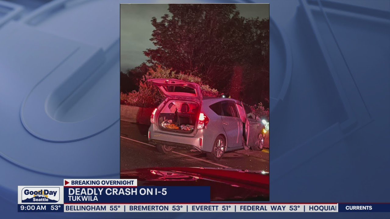 Deadly crash on I-5 near Tukwila | FOX 13 Seattle - YouTube
