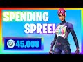 SPENDING 45,000+ V-Bucks in FORTNITE!! (Spending Spree #15)