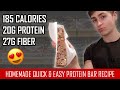 Easy 4 Ingredient Homemade M&M Protein Bars (20g PROTEIN) |Cheap LOW CALORIE LOW FAT Anabolic Recipe