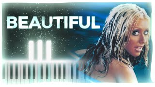 Christina Aguilera - Beautiful (Piano Tutorial)