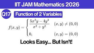 Guaranteed 2 Marks! 🧠 Multivariable Calculus | IIT JAM Maths Solutions