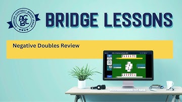 Bridge Lessons: Negative Doubles Review