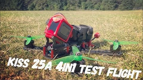 Flyduino KISS 25A 4in1 test flight on DemonRC Blaze
