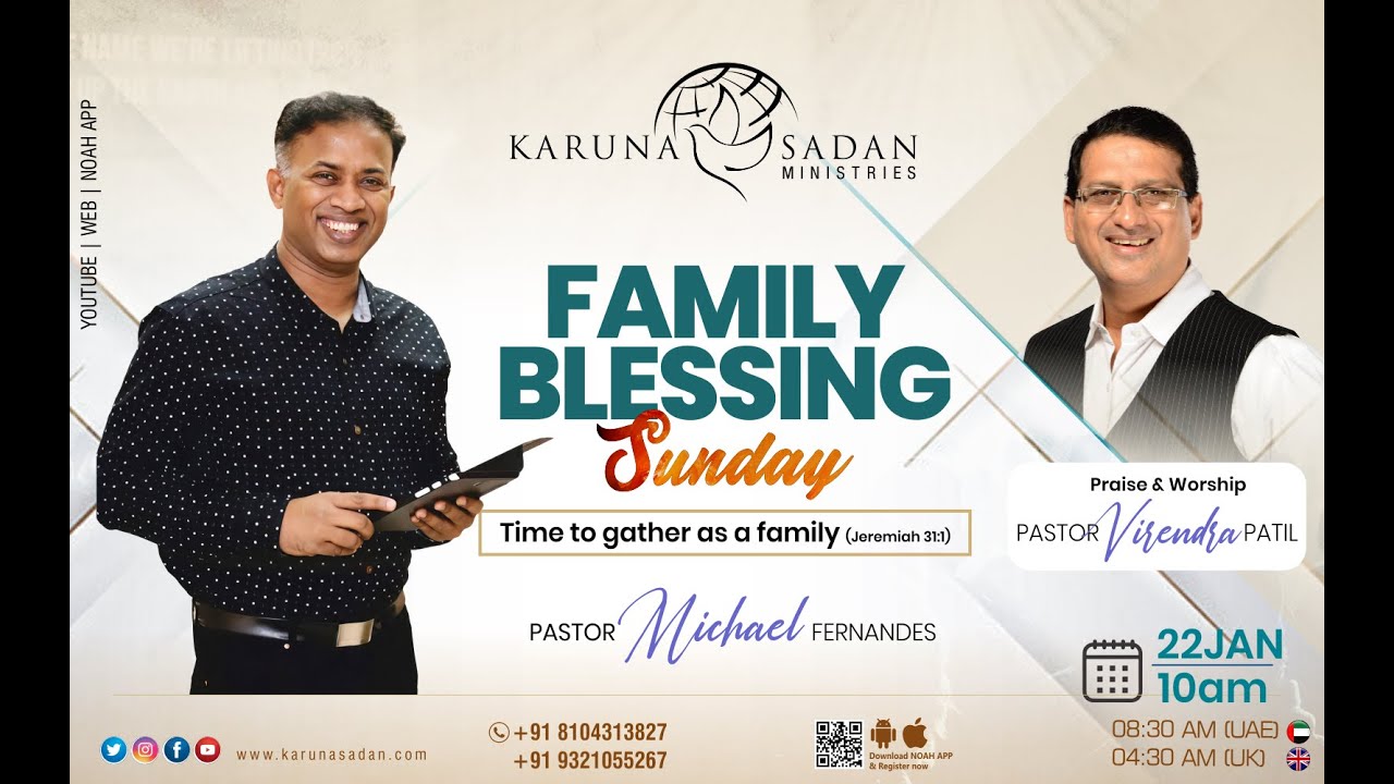 20230122 | KSM | Family Blessing Sunday | LIVE | Pastor Michael Fernandes
