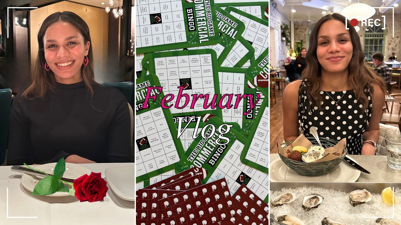 February Vlog: Hosting a Super Bowl Party and Valentine’s Day Weekend!