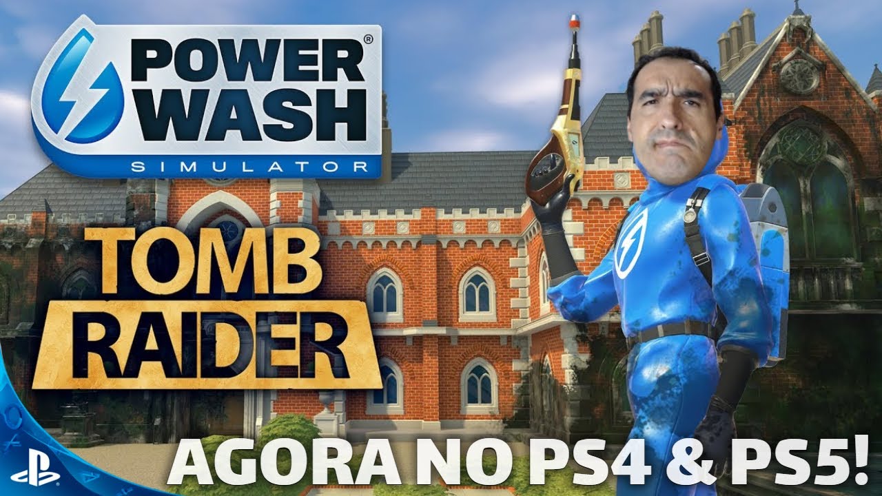 PowerWash Simulator PS4 / PS5 - Apresentando o jogo e a mansão da Lara  Croft - Agora no Playstation! 