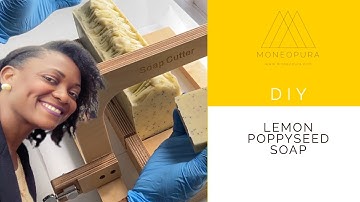 Lemon Poppy Seed Soap - Easy Recipe - Cold Process Soap - Recipe included - UK Youtuber