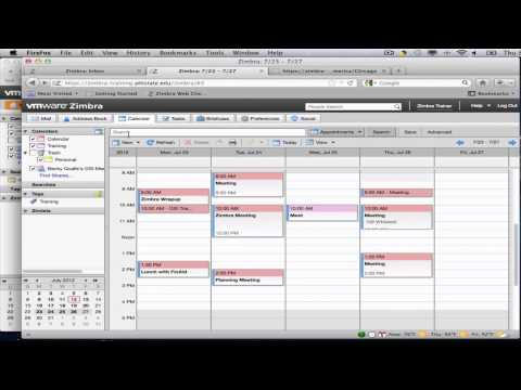 Scheduling Meeting Rooms in Zimbra