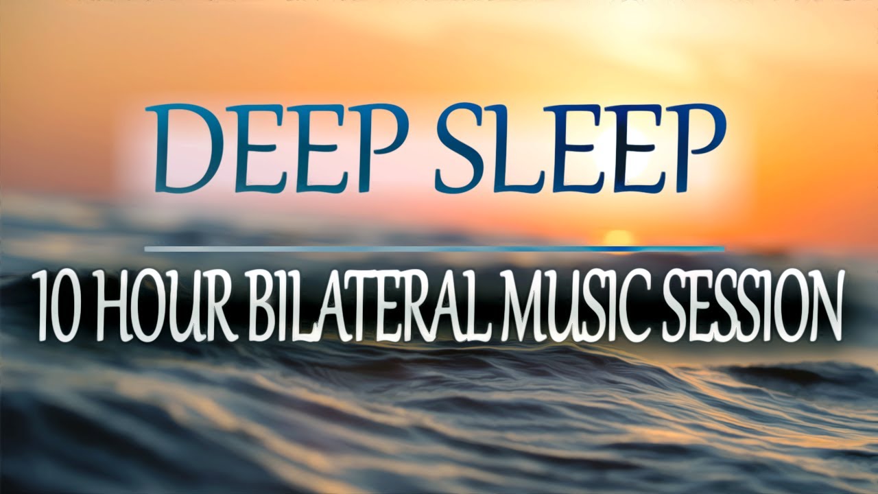 10 HR Deep Sleep Bilateral Music Therapy Session | Dark Screen | For Insomnia, Stress, Anxiety, PTSD