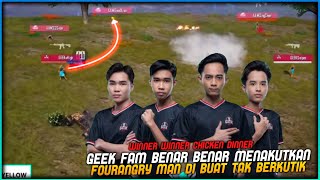 PERMAINAN GILA GEEK FAM BERJAYA CHICKEN DINNER !! FOUR ANGRY MAN DI BUAT TAK BERDAYA - 2022 PMGC