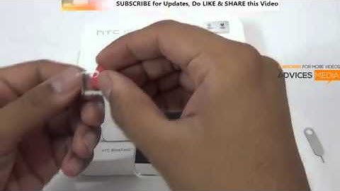 How to Insert and Remove Sim Card in HTC One Android Smartphone