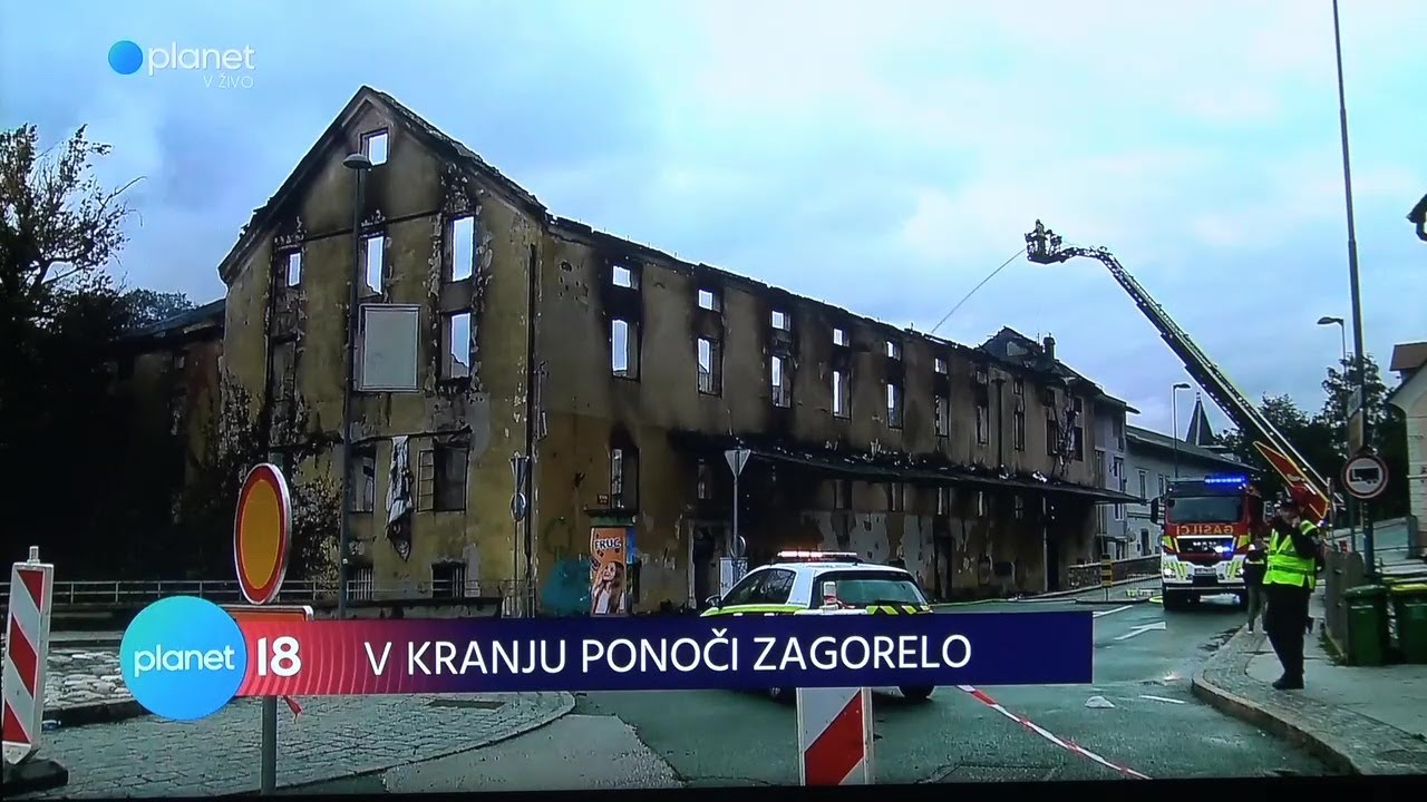 POŽAR  KRANJ  DAN POTEM  27.  09.  2022