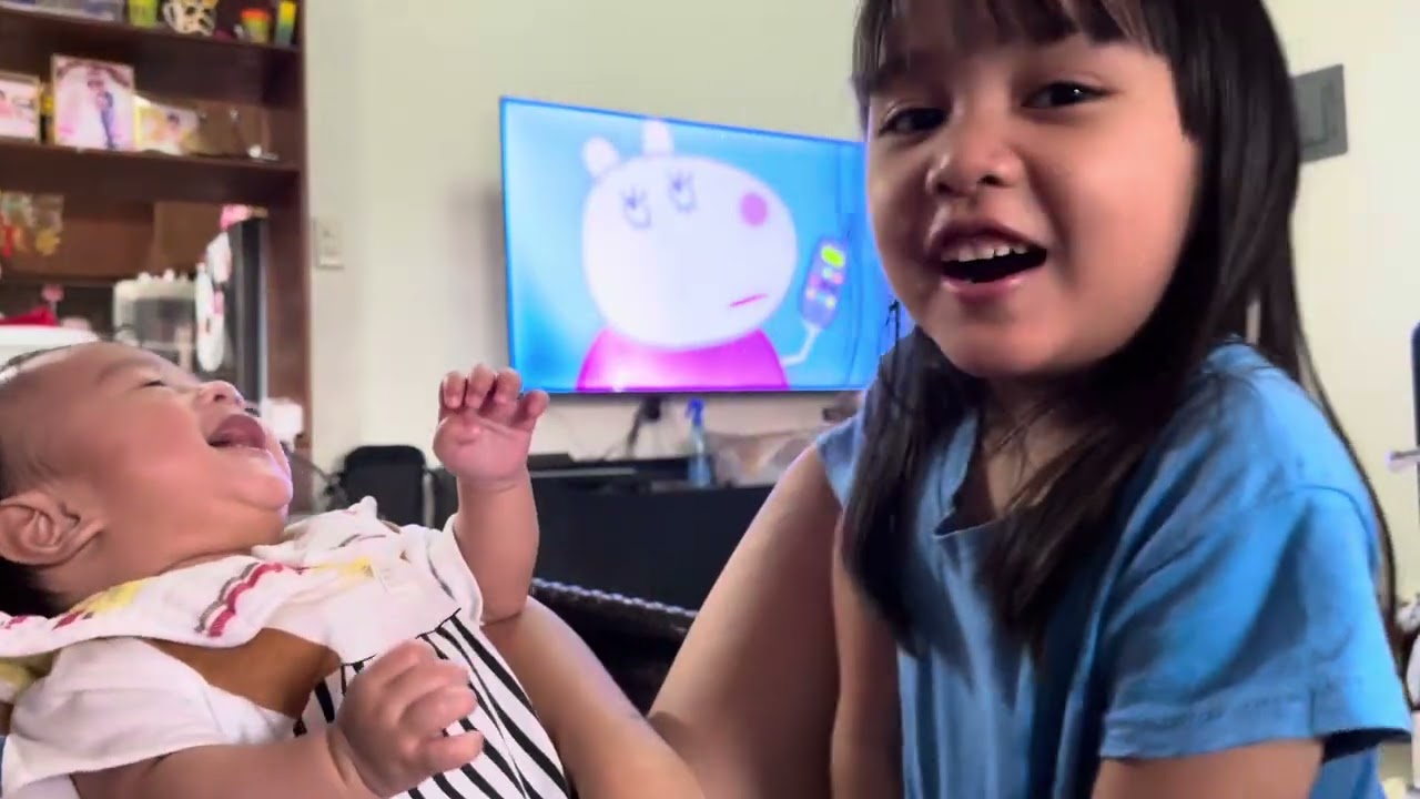 Baby JC and Ate Jannah Playing