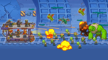 Tower Train: Zombie Defense 2D Gameplay Android Mobile