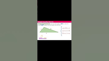 💚💗💛❤️Triangle Inequality Theorem #Shorts