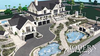 MEGA MANSION BLOXBURG SPEEDBUILD WITH GUEST HOUSE AND POOL