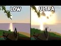 Unturned - Low vs. Ultra (Graphics Comparison)