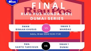 Part1 Basketball HSBL2024,Se-Riau Final Putra,SMA SantoTarcisius Dumai VS SMAN1 Dumai Riau