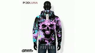 Skull Halloween 3D Hoodie Pink Graffiti Abstract Black screenshot 3