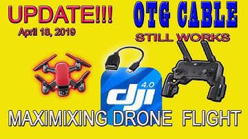 DJI Spark update using OTG Cable 2019