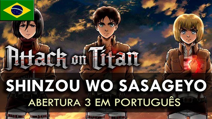 1° Abertura de Shingeki no Kyojin (Attack on Titan). #attackontitan #s