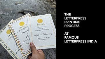 Letterpress | Printing Process | Wedding Invites