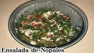 Ensalada de nopales a mi manera/fácil  de preparar, deliciosa y barata /comida Mexicana