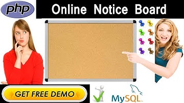 online notice board system in php mysql