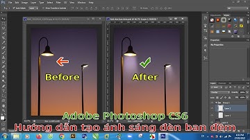 Hướng dẫn cách tạo ánh sáng đèn vào ban đêm với Brush, Overlay và Gaussian Blur trong Photoshop CS6