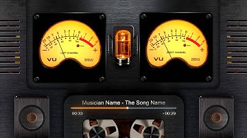 Audio React VU Analog Meter. After Effects Template.