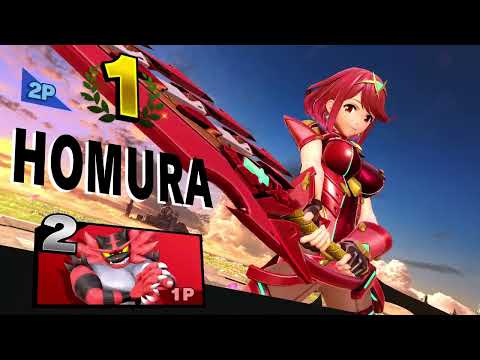 No.80 ガオガエンvsホムラ＆ヒカリ　1on1対戦　ストック制【スマブラSP】炎