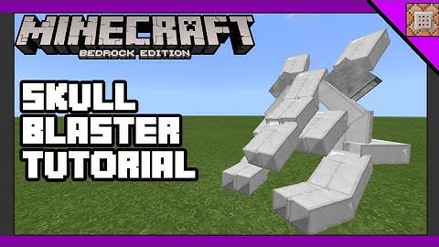 MINECRAFT BEDROCK SANS SKULL BLASTER TUTORIAL [COMMAND BLOCK TUTORIAL]
