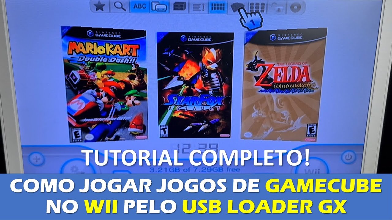 Nintendont + USB Loader GX configurado Melhor Versão