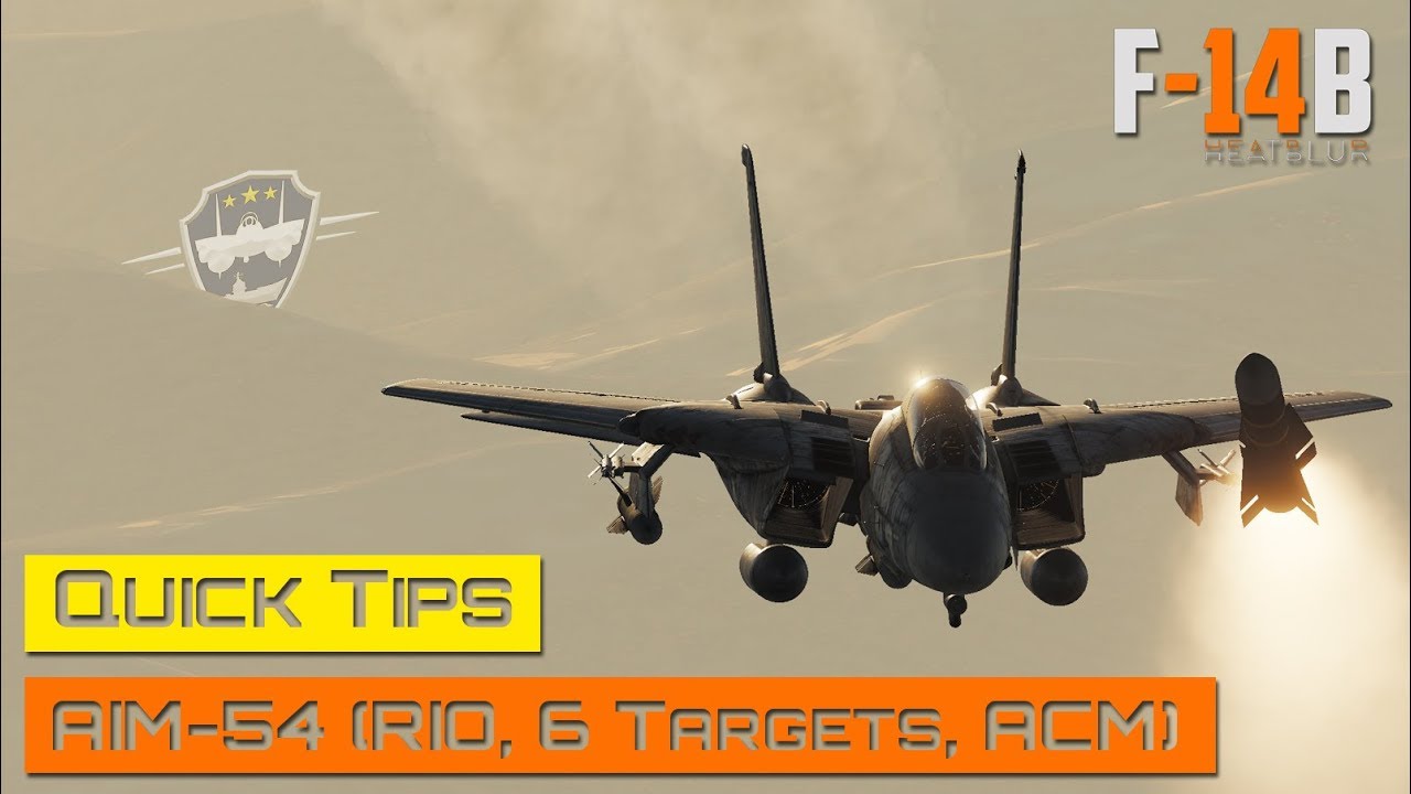 DCS World - F-14 Tomcat - AIM-54 Quick Tips (RIO, 6 Targets, ACM