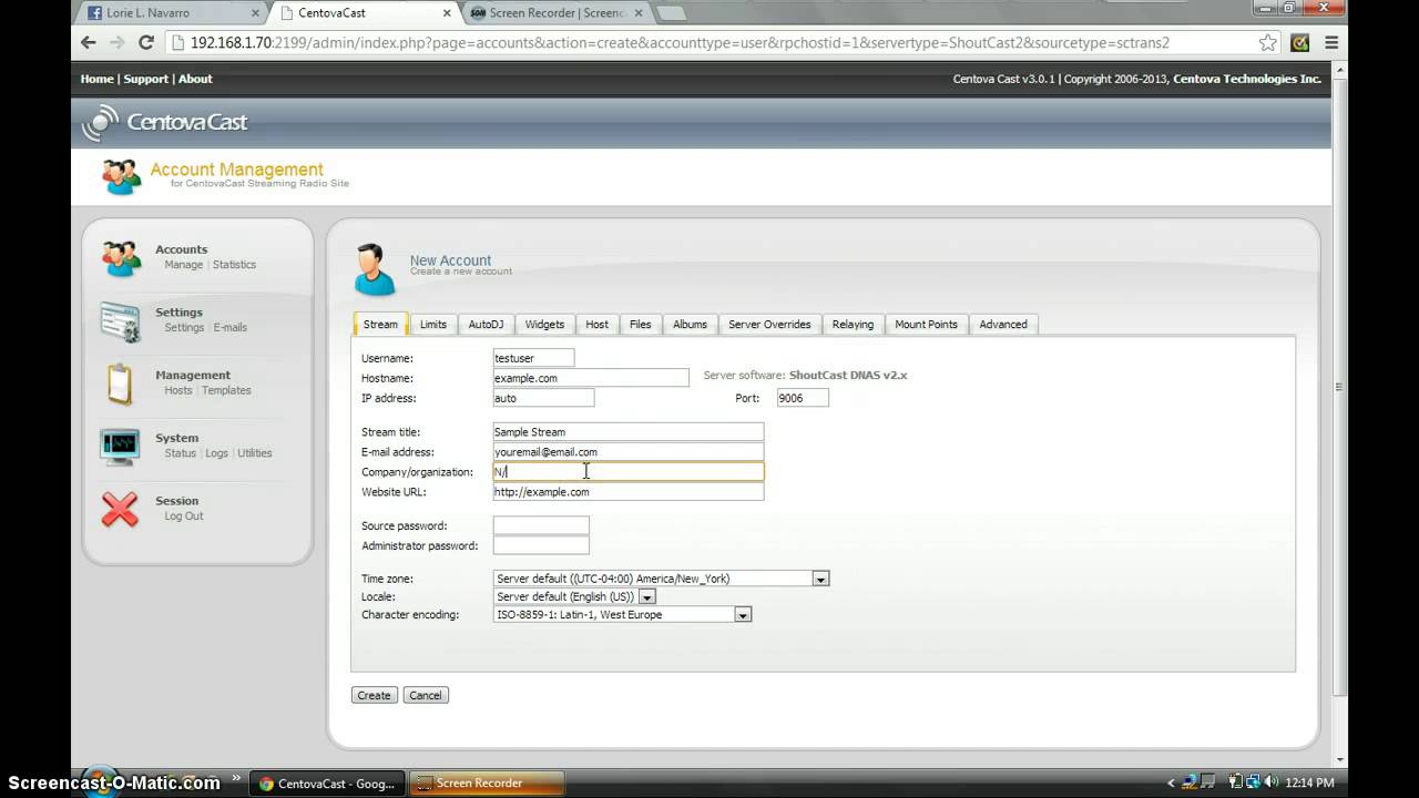 Creating A Shoutcast v2 Server in Centova Cast V3