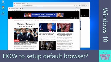 How to setup default browser in Windows 10?