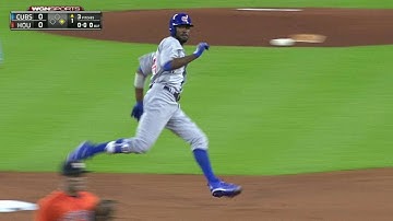 CHC@HOU: Fowler leads off the game with a triple