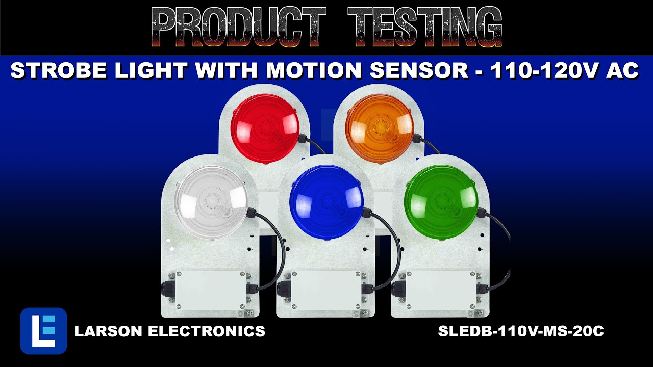 Class II Strobe Light with Motion Sensor - 110-120V AC - 54 Flashes Per  Minute - 5 Color Options 