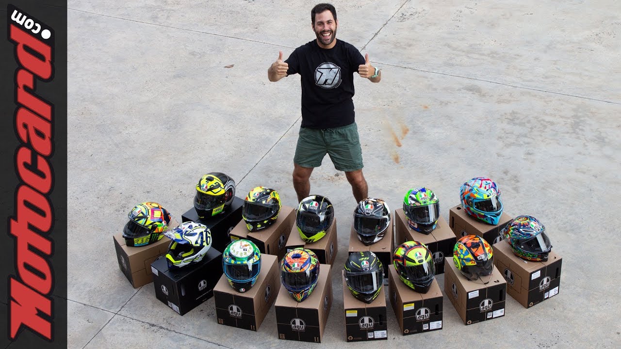 These are the 15 best Valentino Rossi&#039;s helmets. Awesome! · Motocard
